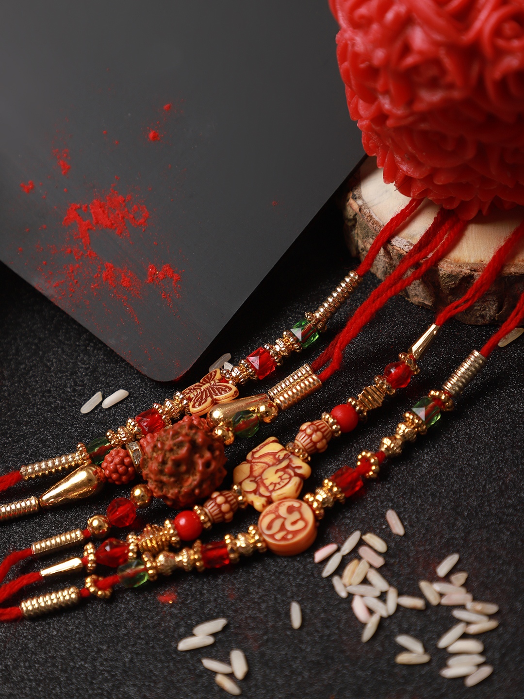 YouBella Rakhi Combo for Brother (Multi-Colour) (YBRK_68)